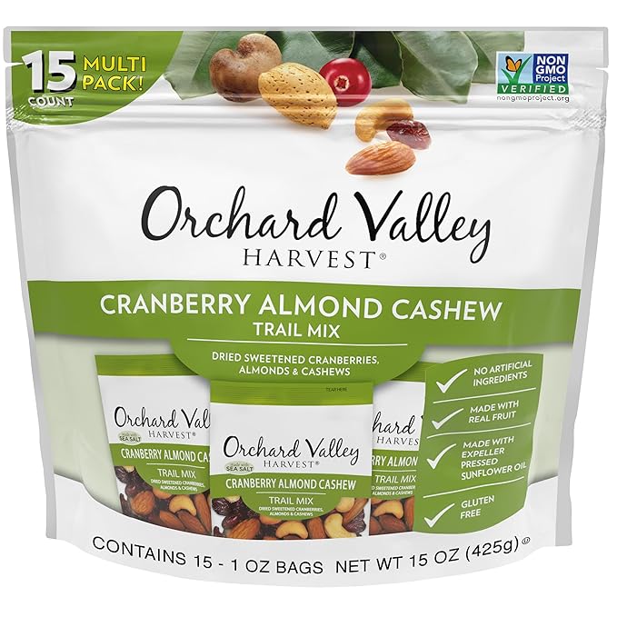 Orchard Valley Harvest Cranberry Almond Cashew Trail Mix