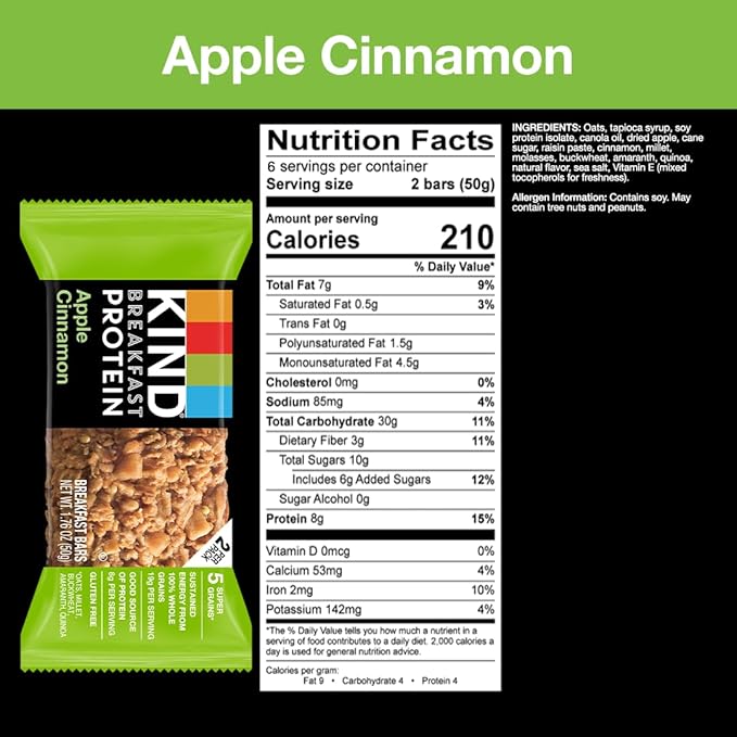 KIND Apple Cinnamon Breakfast Protein Bar - Image 3