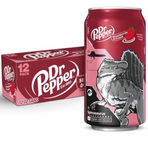 12 Pack Dr. Pepper Strawberries and Cream 12 oz Cans