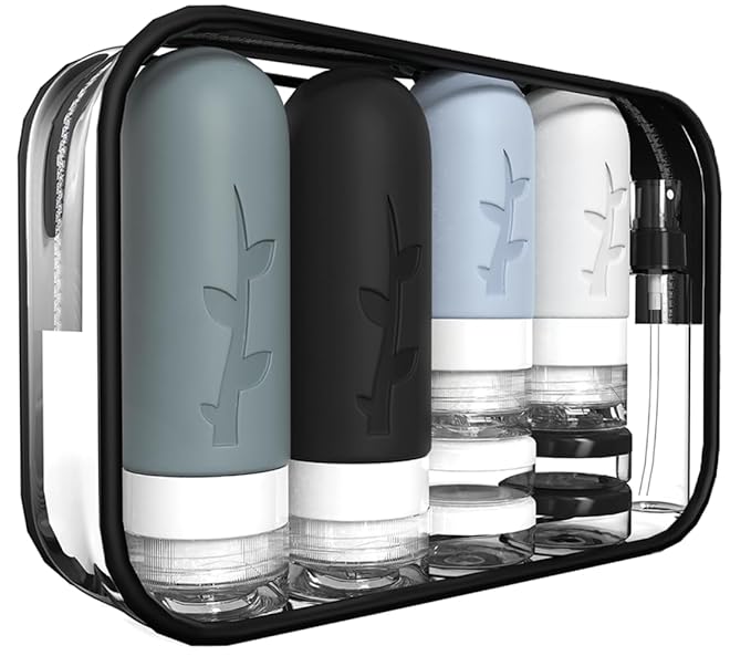 18pack TSA Approved Silicone Travel Containers