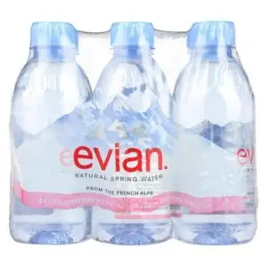 24 Pack Evian Bottled Water 330 ml