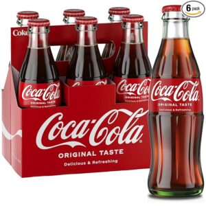 6-Pack Coca Cola 8 oz Glass Bottles