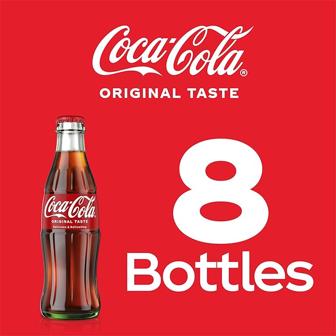 6-Pack Coca-Cola 8 oz Glass Bottles - Image 3