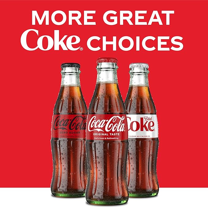 6-Pack Coca-Cola 8 oz Glass Bottles - Image 2