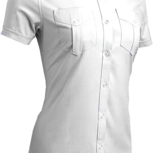 Jet Seam Women's White Label Short Sleeve Pilot Shirt