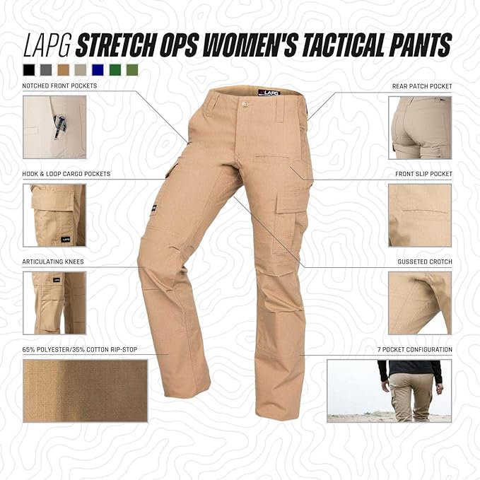LAPG Men's Gear Stretch Tactical Pants - Image 2