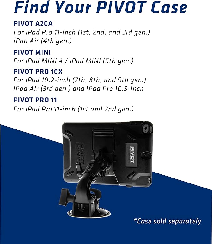 PIVOT Low Profile Single Suction Cup Mount - Image 2