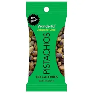 14 Pack Wonderful Pistachios No Shells, Jalapeño Lime