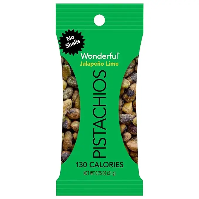 14 Pack Wonderful Pistachios No Shells, Jalapeño Lime - Image 2