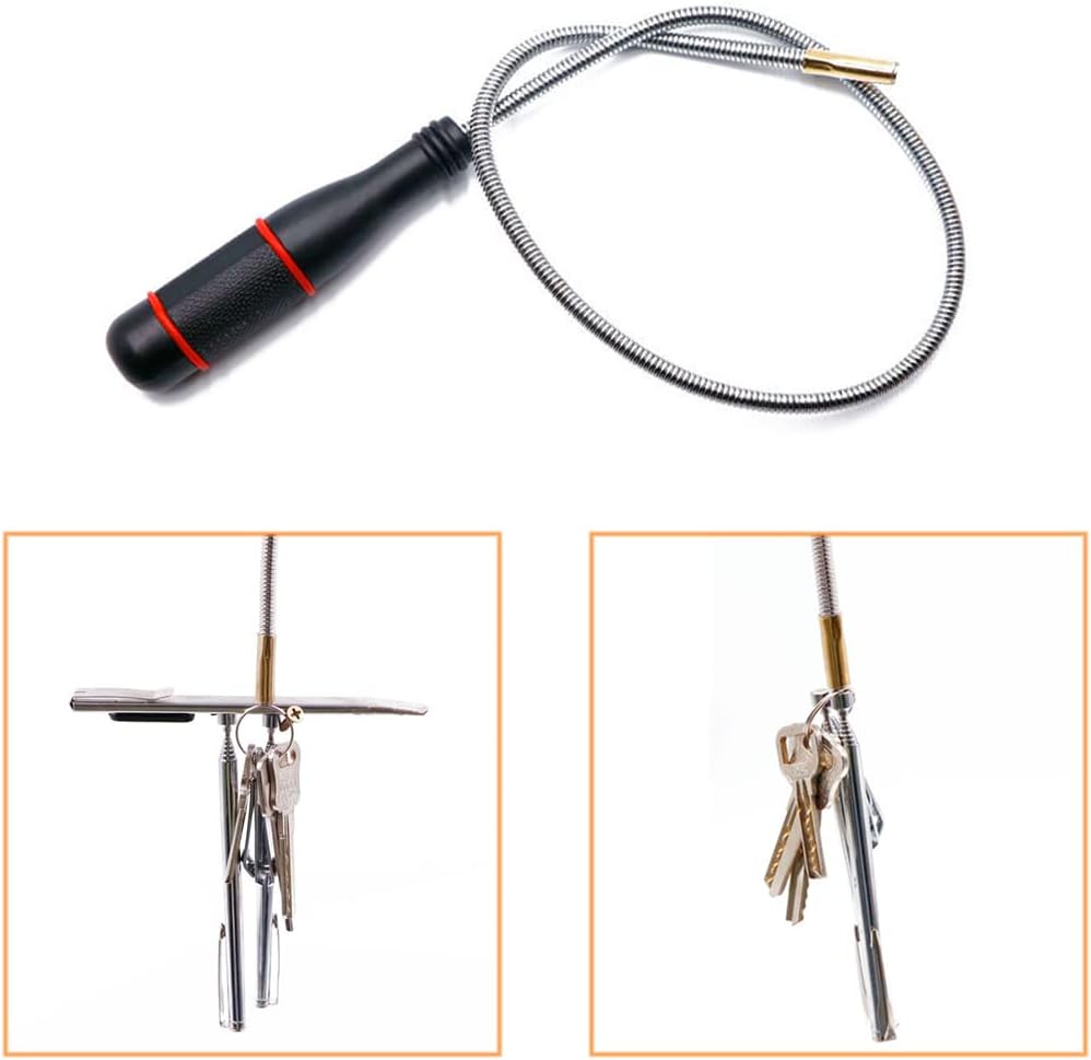 4 Pack Telescoping Magnet Pick-up Tool Set - Retrieving Pickup Tools,Extendable Pick Up Tools,Bendable Spring Magnet Stick,Flexible Extra Long Reach Bendable Curve Grabber with 4 Claws - Image 5