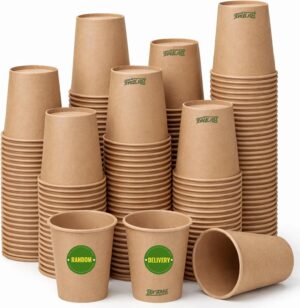 300 Pack 8 oz Disposable Paper Cups...
