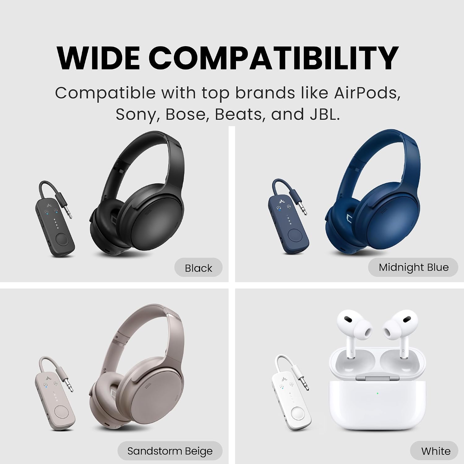Avantree Relay – Airplane Bluetooth Adapter for 2 AirPods or Headphones | Future-Proof Firmware Upgradable, Qualcomm aptX Adaptive, 25H Battery, 3.5mm AUX Transmitter for Flight Travel & Gym - Image 7