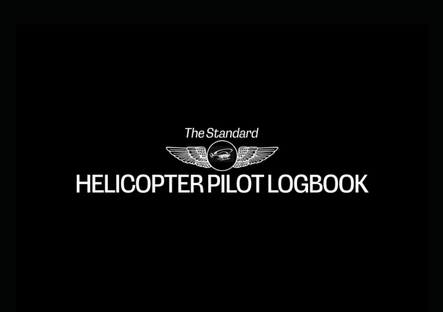 DELUXE VERSION - Helicopter Pilot Logbook - Premium paper