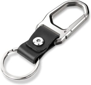 Car Keychain Carabiner Leather Key ...