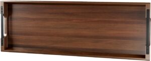 Large Acacia Wood Serving Tray with...