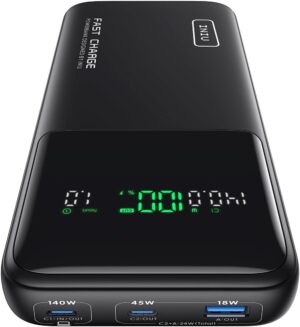 INIU 140W Laptop Power Bank, Flight...