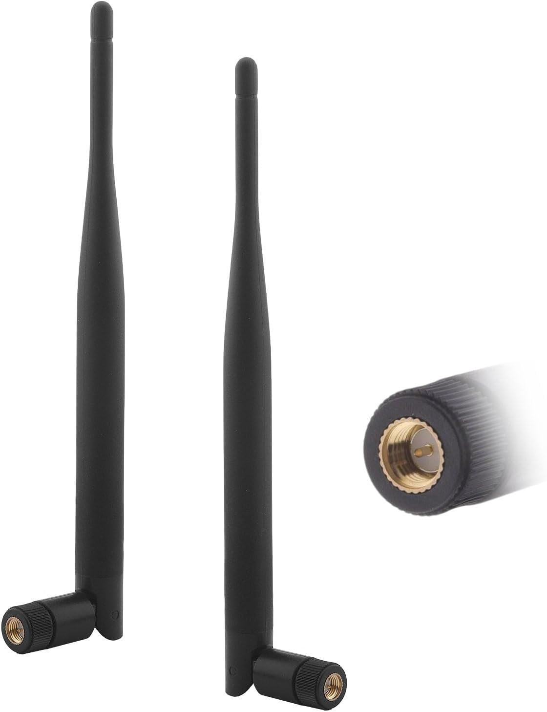 ADS-B Antenna 978MHz-1090MHz 6dBi Gain Wideband SMA Male for Software Defined Radios RTL-SDR FlightAware SDR Antenna for Aircraft Tracking Scanner Receiver (2 Pack),Kaunosta
