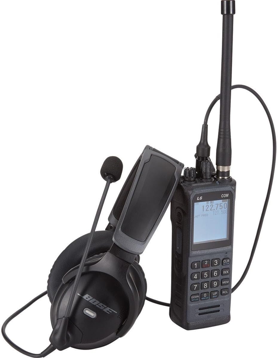 Sporty's L6 COM Aviation Handheld Radio | Easy-to-Read Screen, Oversized Keypad, Powerful 6-Watt Peak Transmit Power, No Adapters Necessary - Image 3