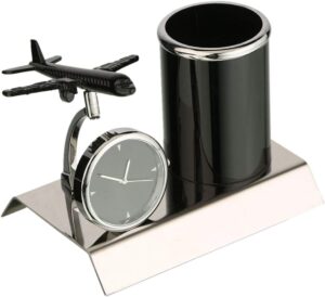ZAHEPA Airplane Metal Pen Stand Wit...