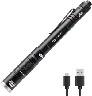 okcomuy Rechargeable LED Pen Light ...