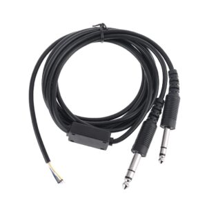 200cm DIY Aviation Headset Dual-Plu...