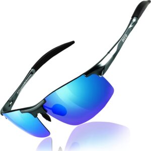 DUCO Mens Sports Polarized Sunglass...