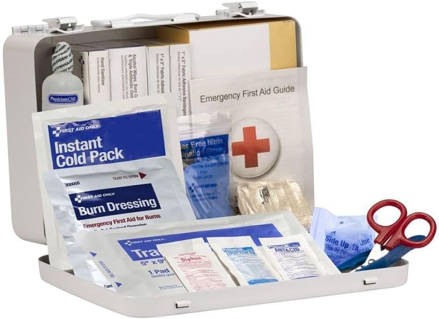 First Aid Only 91336 25 Person ANSI 2021 Class A, Heavy Duty Vehicle Metal First Aid Kit - Image 3