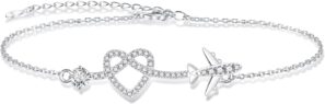 Heart Airplane Bracelet for Women: ...