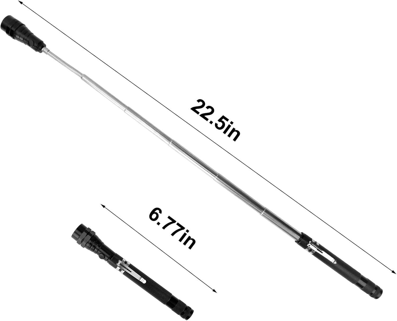 Magnetic Flashlight Fathers Day Dad Gifts for Men: Extendable Magnet Pickup Tool Gifts for Dad Telescoping Cool Gadget Christmas for Him, Husband, Handyman - Image 2
