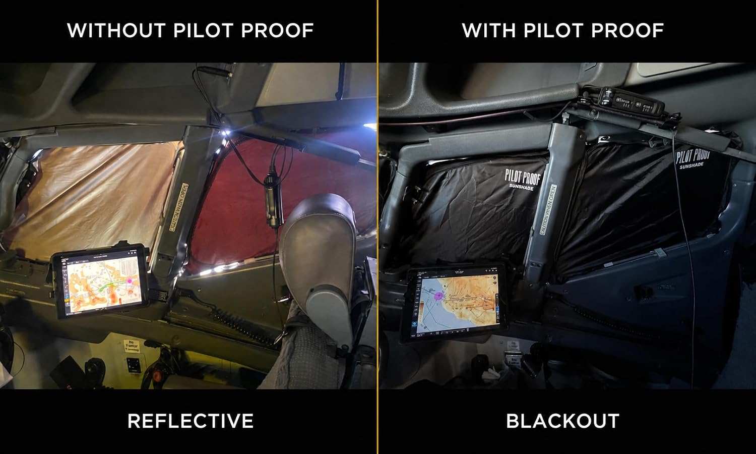Boeing 737 Cockpit Sunshade Kit – Triple-Layer Blackout Window Shades for 737 NG & MAX Flight Deck | Precision-Fit, Foldable | Built by Pilots - Image 3