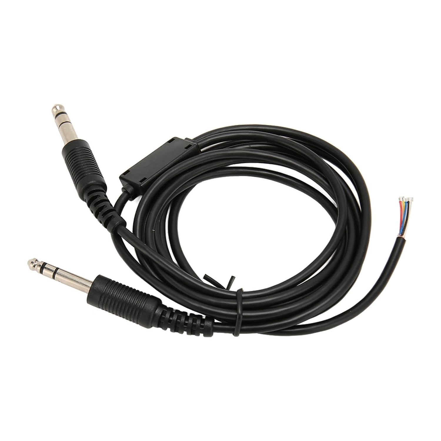 GOWENIC Aviation Headphone Cable, Replacement Aviation Headset Cable for David Clark AVCOMM with Dual GA Plugs, 6.6ft Length
