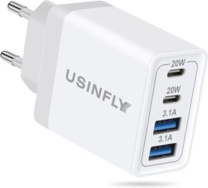 European Travel Plug Adapter, 40W 4...