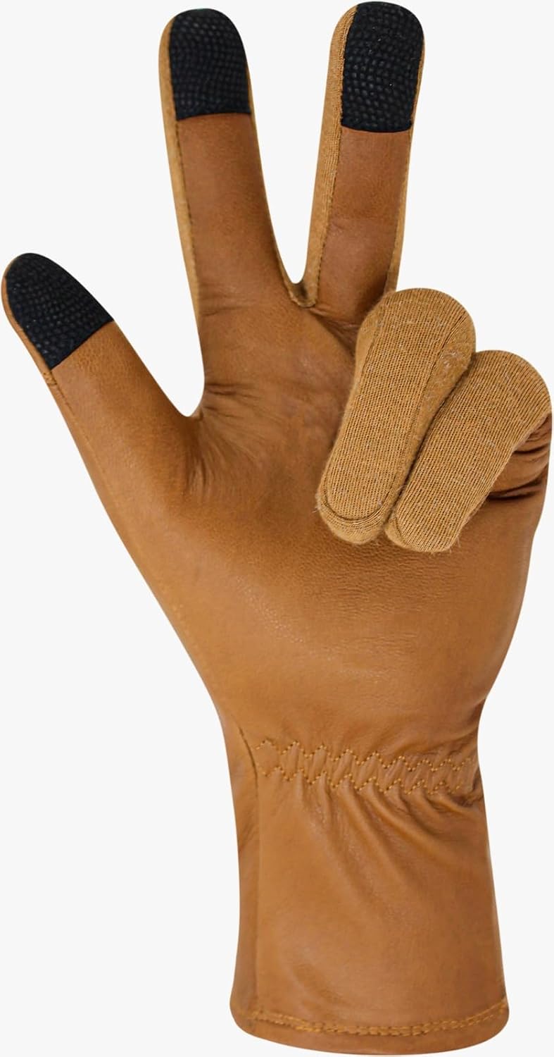 Touch Screen Nomex Pilot Flight Flyers Operator Aviation Duty Work Gloves, Goat Leather Tight FIT Palm - Image 3