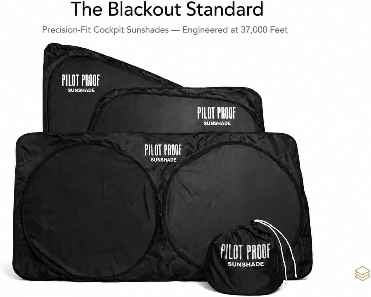 Boeing 737 Cockpit Sunshade Kit – Triple-Layer Blackout Window Shades for 737 NG & MAX Flight Deck | Precision-Fit, Foldable | Built by Pilots - Image 6