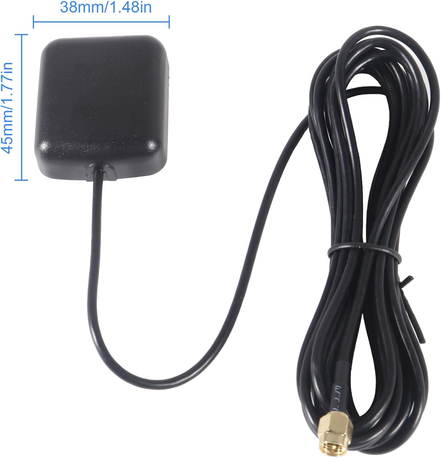 GPS Navigation Antenna with SMA Male Connector Vehicle Waterproof Active GPS Antenna for Car Stereo Head Unit GPS Navigation System Module Truck Marine Boat GPS Tracker - Image 5