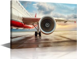 TUMOVO Canvas Painting Jet Engine H...