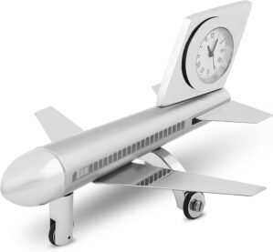 ZAHEPA Airplane Clock, Miniature Ta...