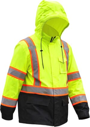 High Visibility Reflective Rain Jac...