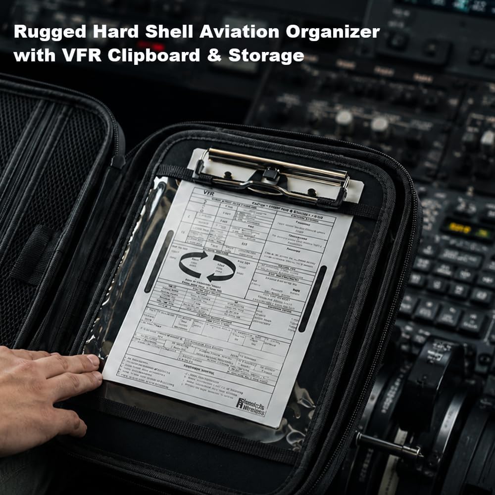Pilot Ipad Kneeboard, Includes Aluminum Clipboard. Fits iPad Pro 9.7", 10.5", 11", iPad and iPad Air 1/2/3/4/5/6, and Any Other 9"-11" Tablets - Image 4