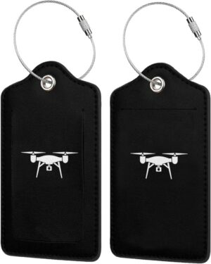 Drone Pilot Leather Luggage Tag Lug...