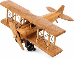 Garneck Vintage Wooden Airplane Mod...