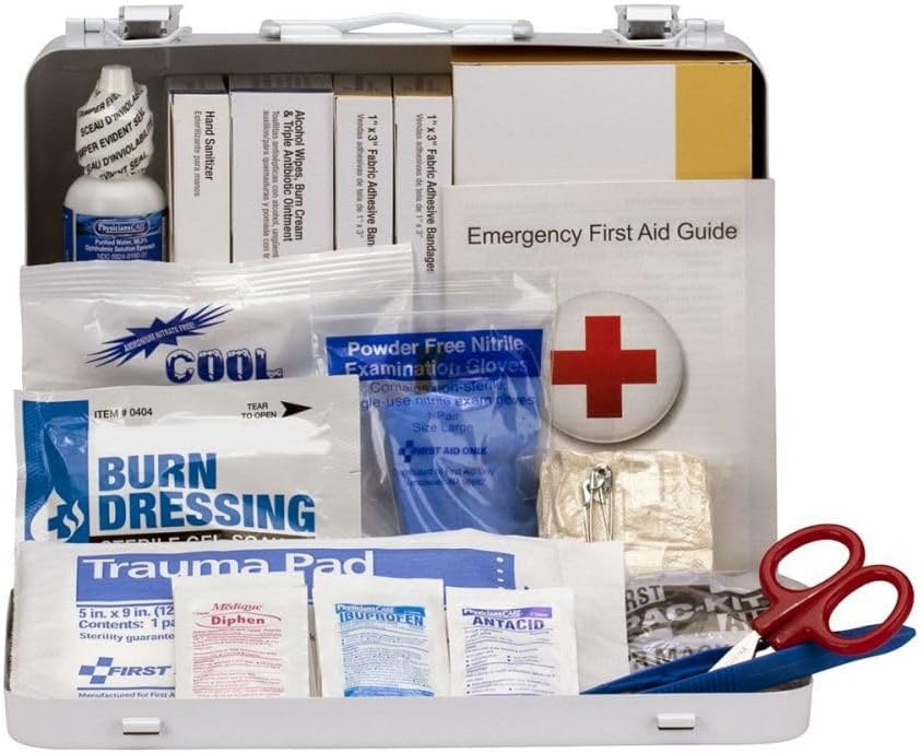 First Aid Only 91336 25 Person ANSI 2021 Class A, Heavy Duty Vehicle Metal First Aid Kit - Image 2