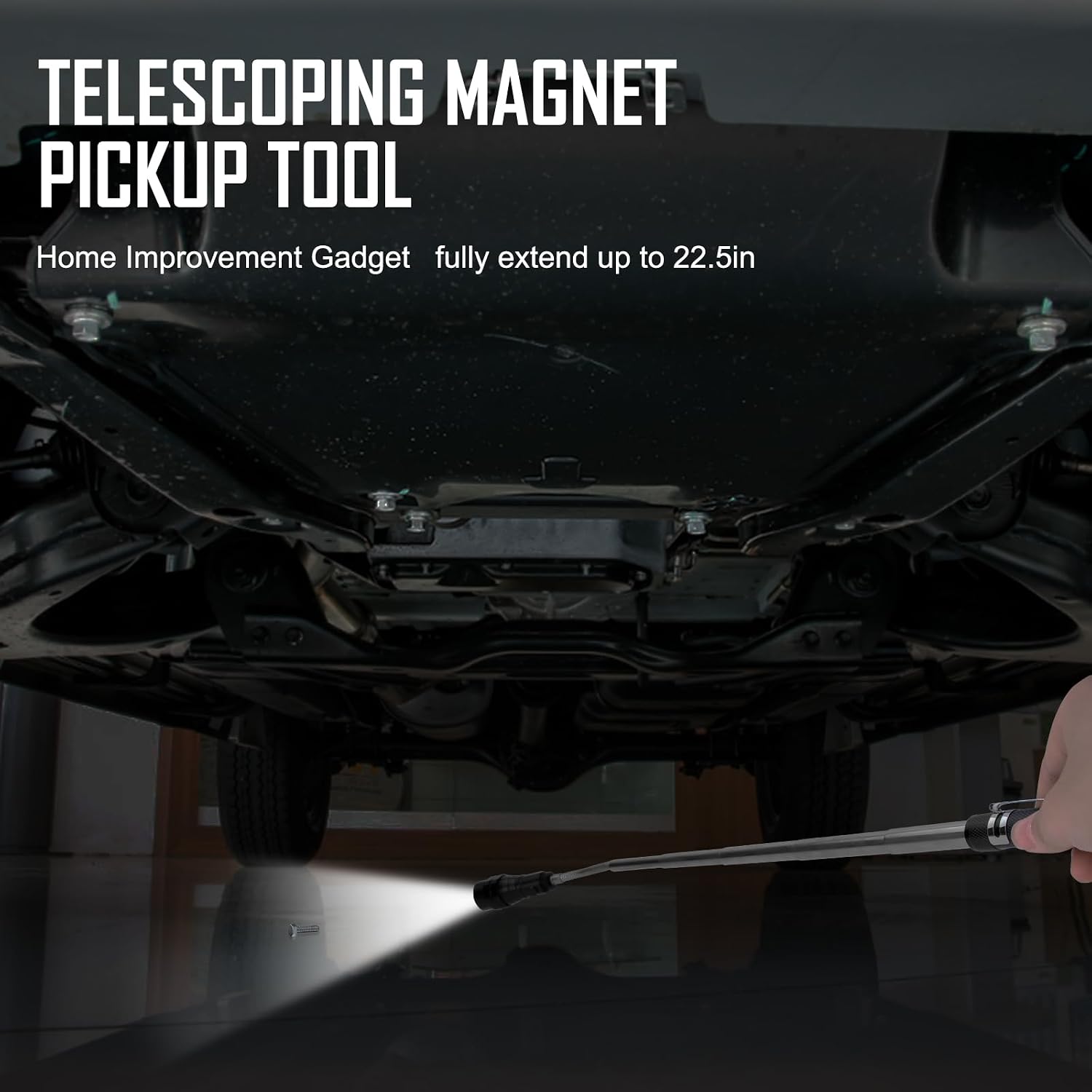 Magnetic Flashlight Fathers Day Dad Gifts for Men: Extendable Magnet Pickup Tool Gifts for Dad Telescoping Cool Gadget Christmas for Him, Husband, Handyman - Image 7