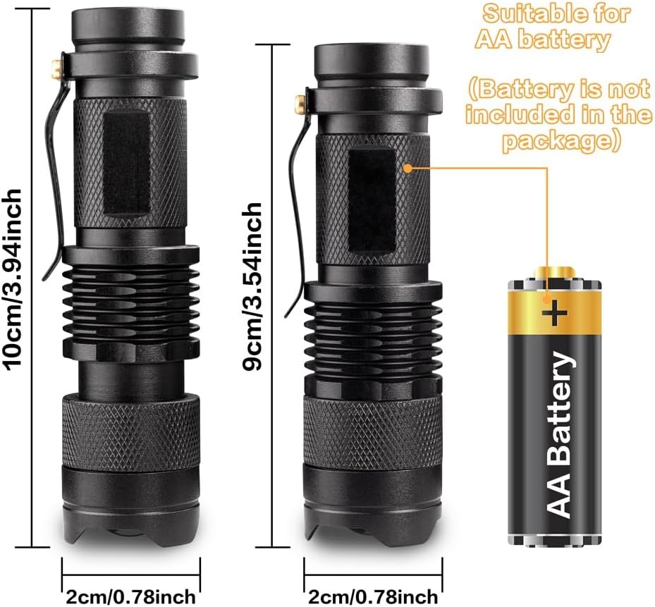 3 Pack Red LED Flashlight Single Mode Red Light Flashlight One Mode Zoomable Night Light Torch for Astronomy Aviation and Night Observation - Image 4