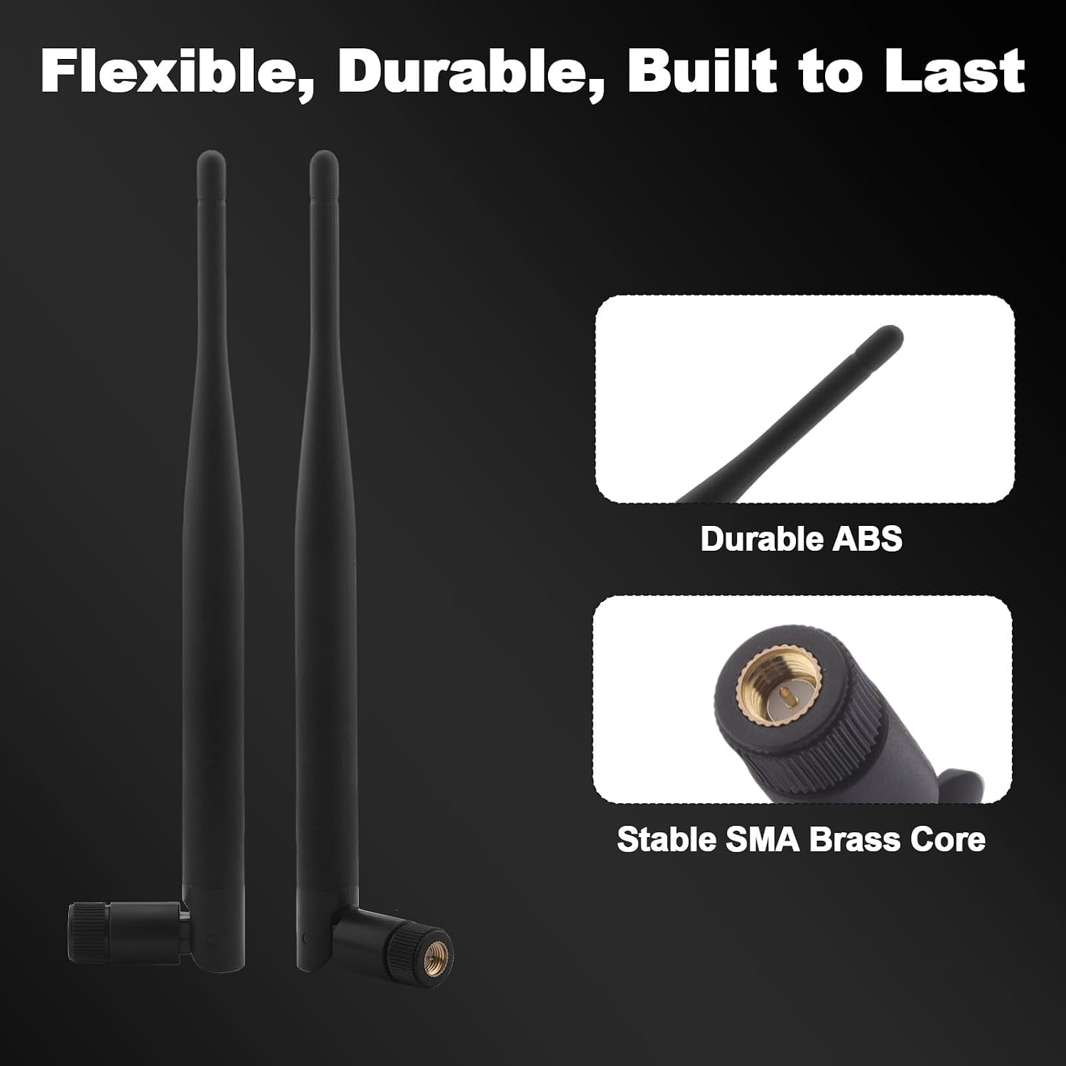 ADS-B Antenna 978MHz-1090MHz 6dBi Gain Wideband SMA Male for Software Defined Radios RTL-SDR FlightAware SDR Antenna for Aircraft Tracking Scanner Receiver (2 Pack),Kaunosta - Image 8