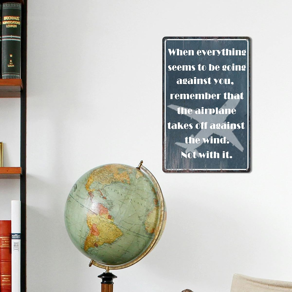 Aviation Wall Art - Vintage Airplane Decor Tin Sign with Motivational Quote, Inspirational Metal Plaque for Pilot Lounge, Pilot Gifts, and Aviation Enthusiasts, 8x12 Inch - Image 4