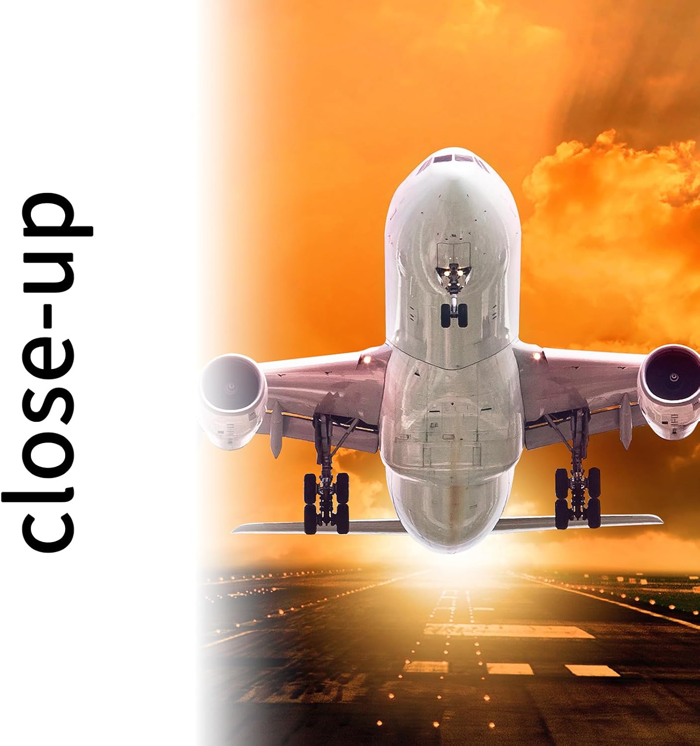 Muzenso 5 Panel Canvas Prints Airplane Sunset Wall Art Passenger Jet Taking Off Canvas Painting Aviation Artwork for Living Room Bedroom Office Pilot Studio Home Decor Stretched Ready to Hang - Image 5