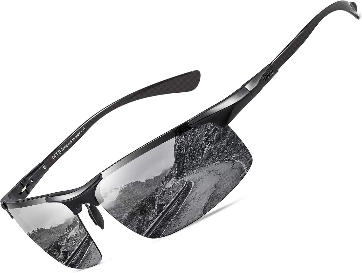 DUCO Polarized Sunglasses Mens Ultralight Carbon Fiber Sun Glasses for Men Driving Sports Fishing UV400 Protection DC8277