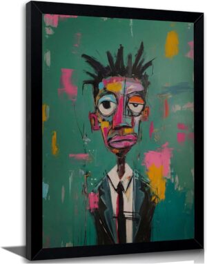 Black Framed Wall Art, Bold Abstrac...