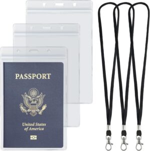 Uniclife 3 Pack Passport Holder, Cl...